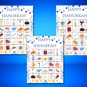 Hanukkah/ Chanukah Bingo Game for a Fun Activity With Kids, Family or ...