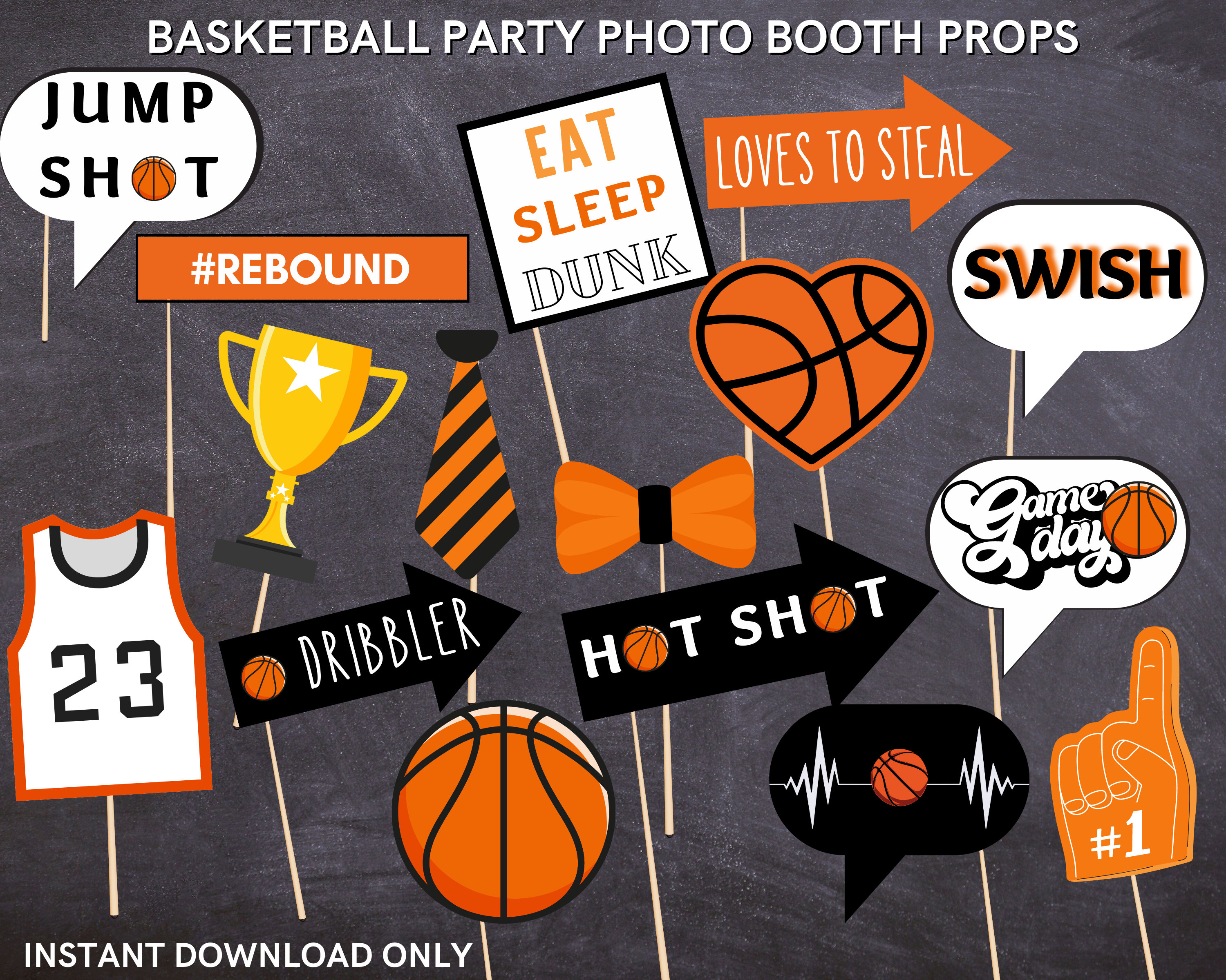 Basketball birthday party, Basketball photo booth frame, Basketball baby  shower
