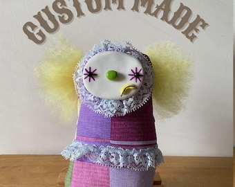 Custom Made  Silly  Clown Doll Plush Figurine.