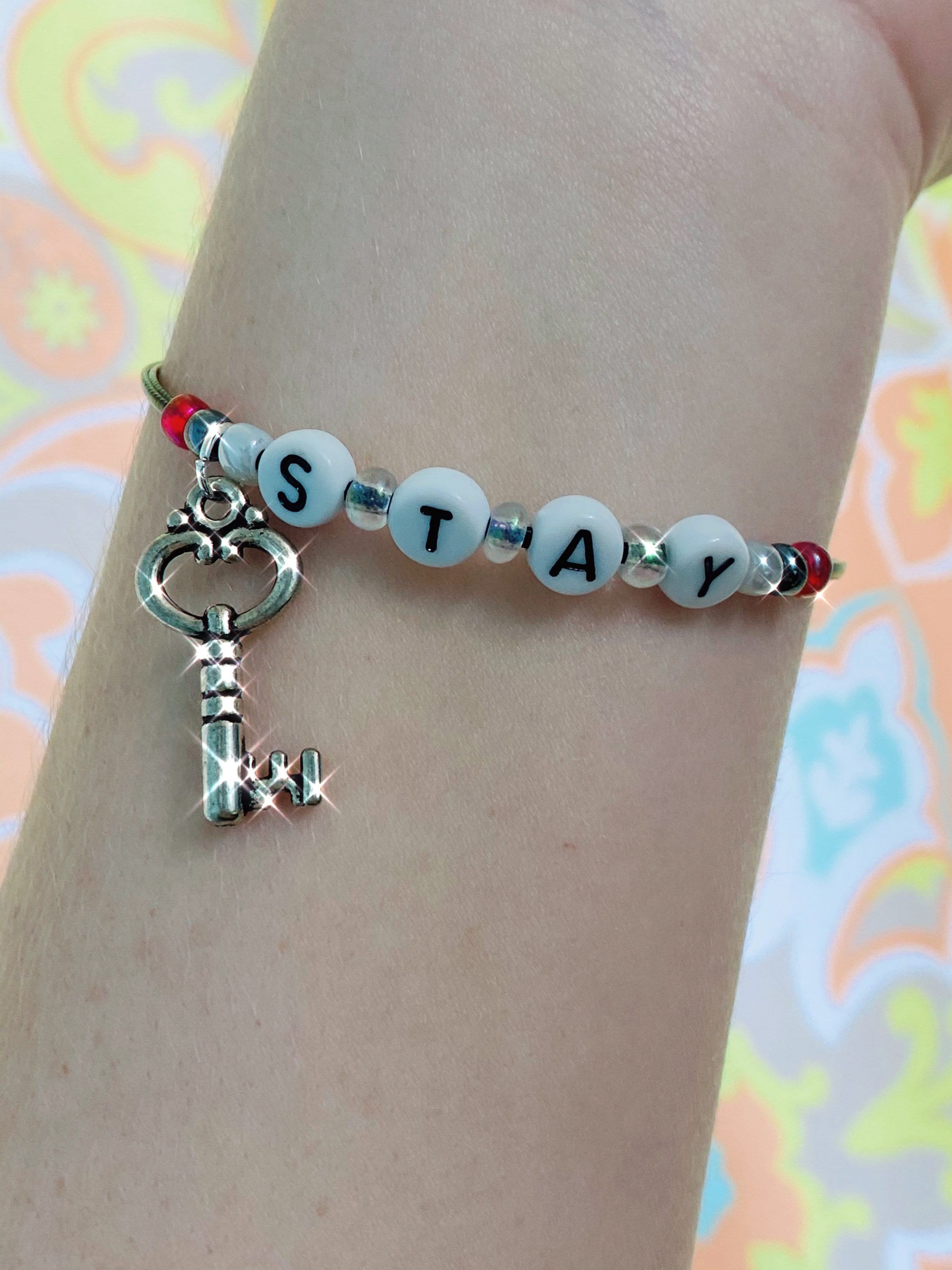 Kpop Stray Kids STAY Bracelet with Key // ADJUSTABLE Etsy