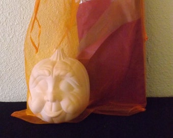 Pumpkin Ready-to-Paint Ceramic Craft Bag