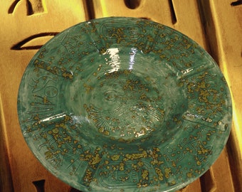 Egyptian Tray-Ashtray (Glazed) Made in the USA