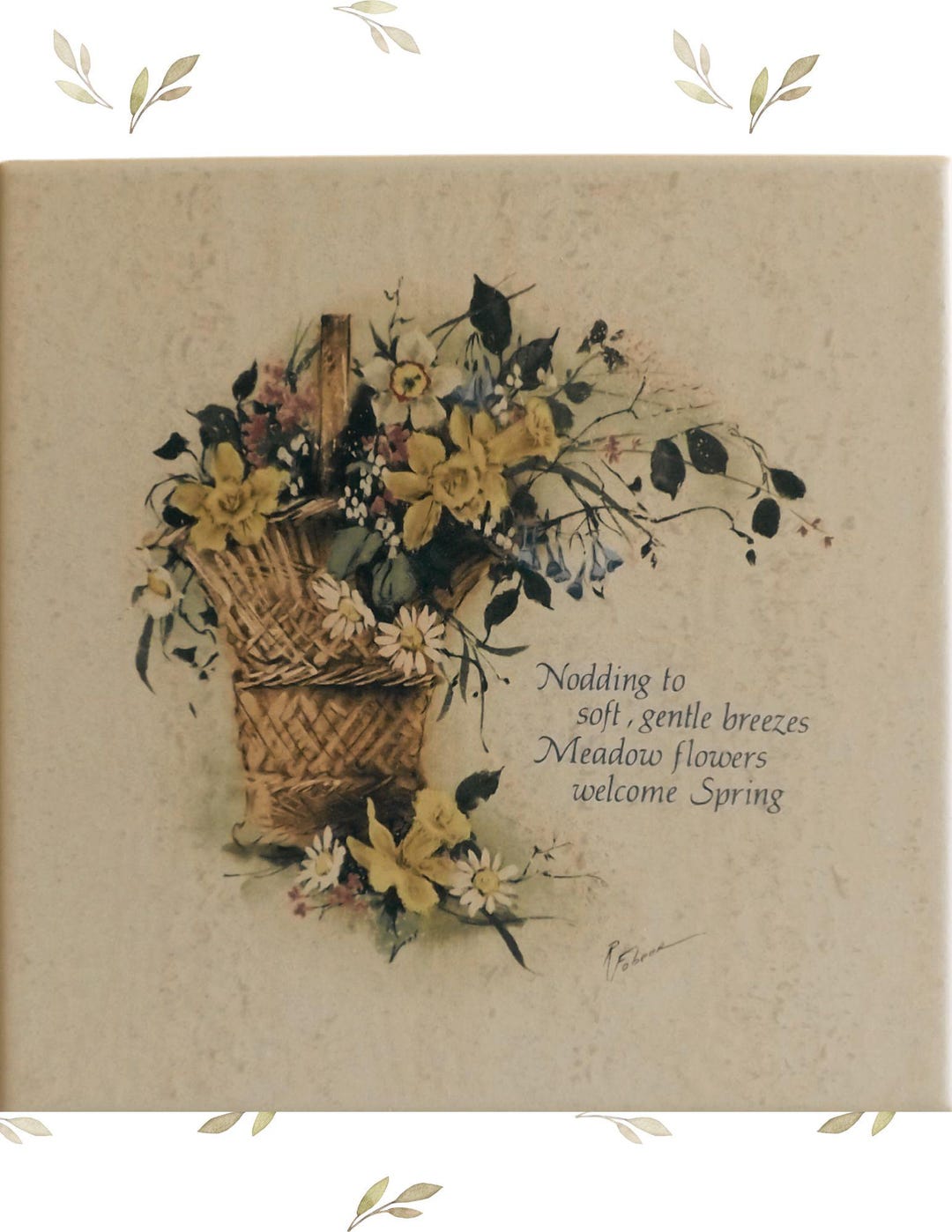 Spring Floral Trivet Hot Pad - Etsy