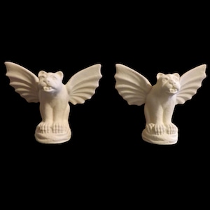 Small Gargoyle Pair - Ready to Paint