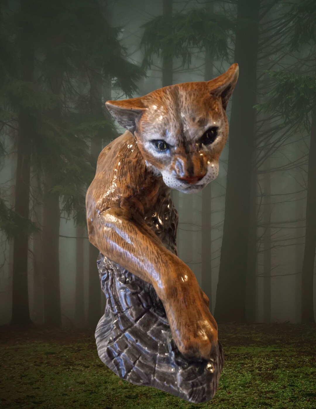 This Mountain Lion Sculpture Will Impress and Beautify Any - Etsy
