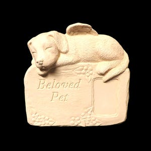 愛するペットのサイン（犬の天使）。ペイント準備完了