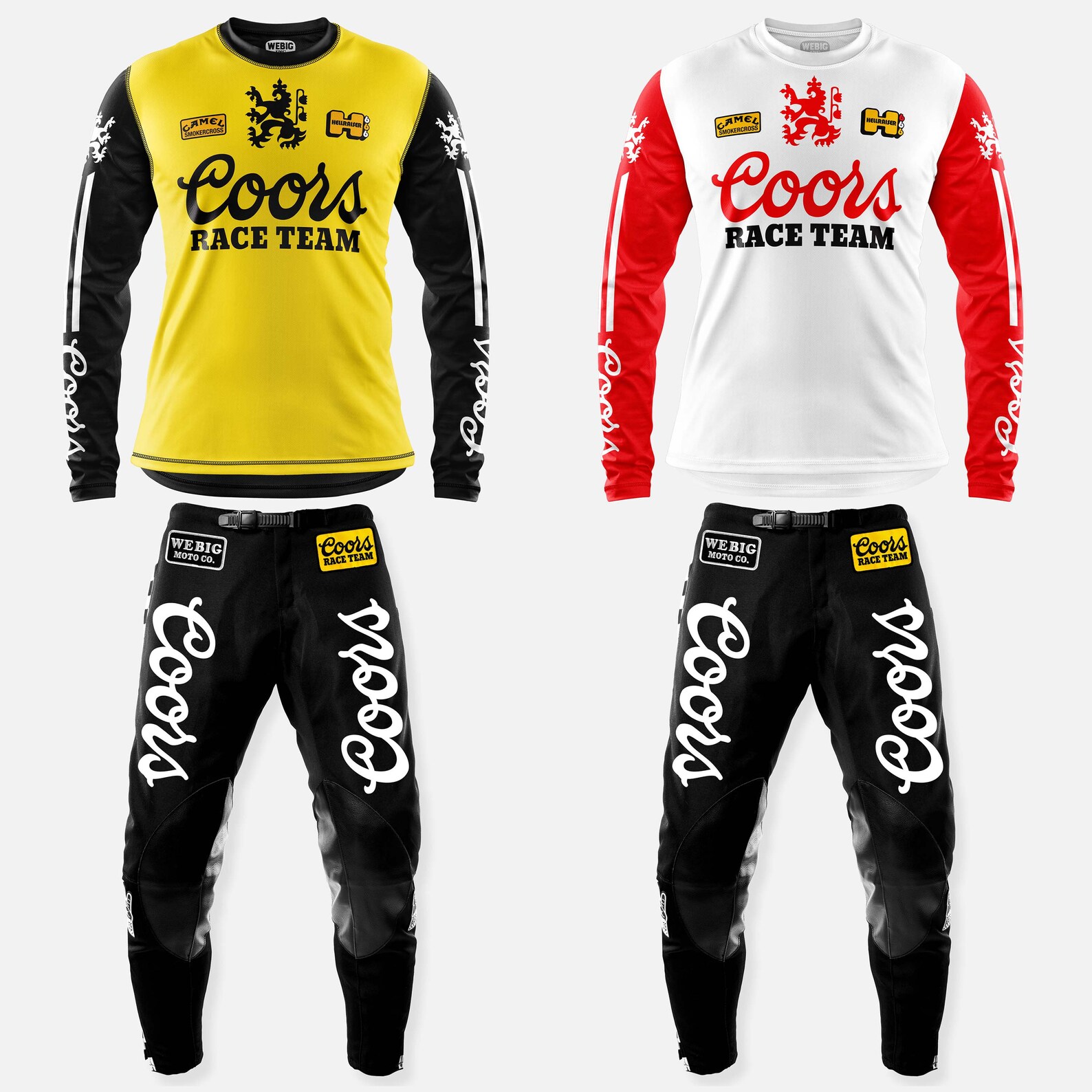 Coors Motocross Pant BlackWhite Etsy