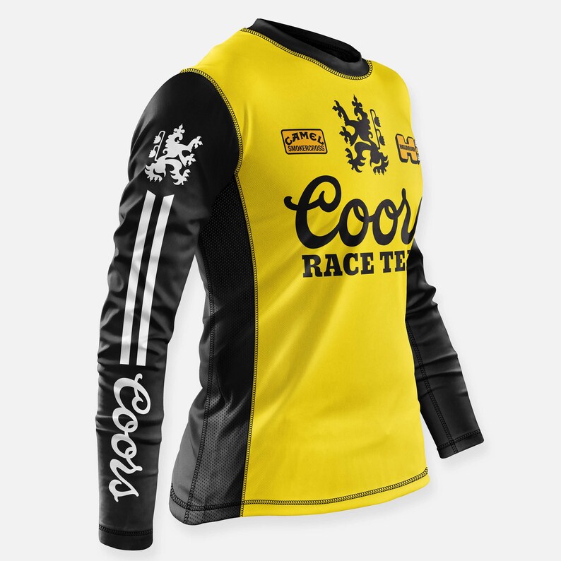 Coors Motocross Jersey Yellowblack Etsy