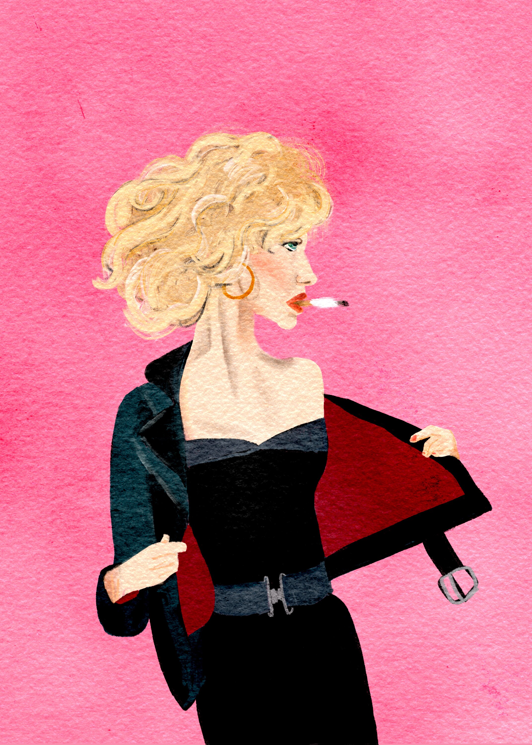 sandy grease cigarette Sandy From Grease Illustration