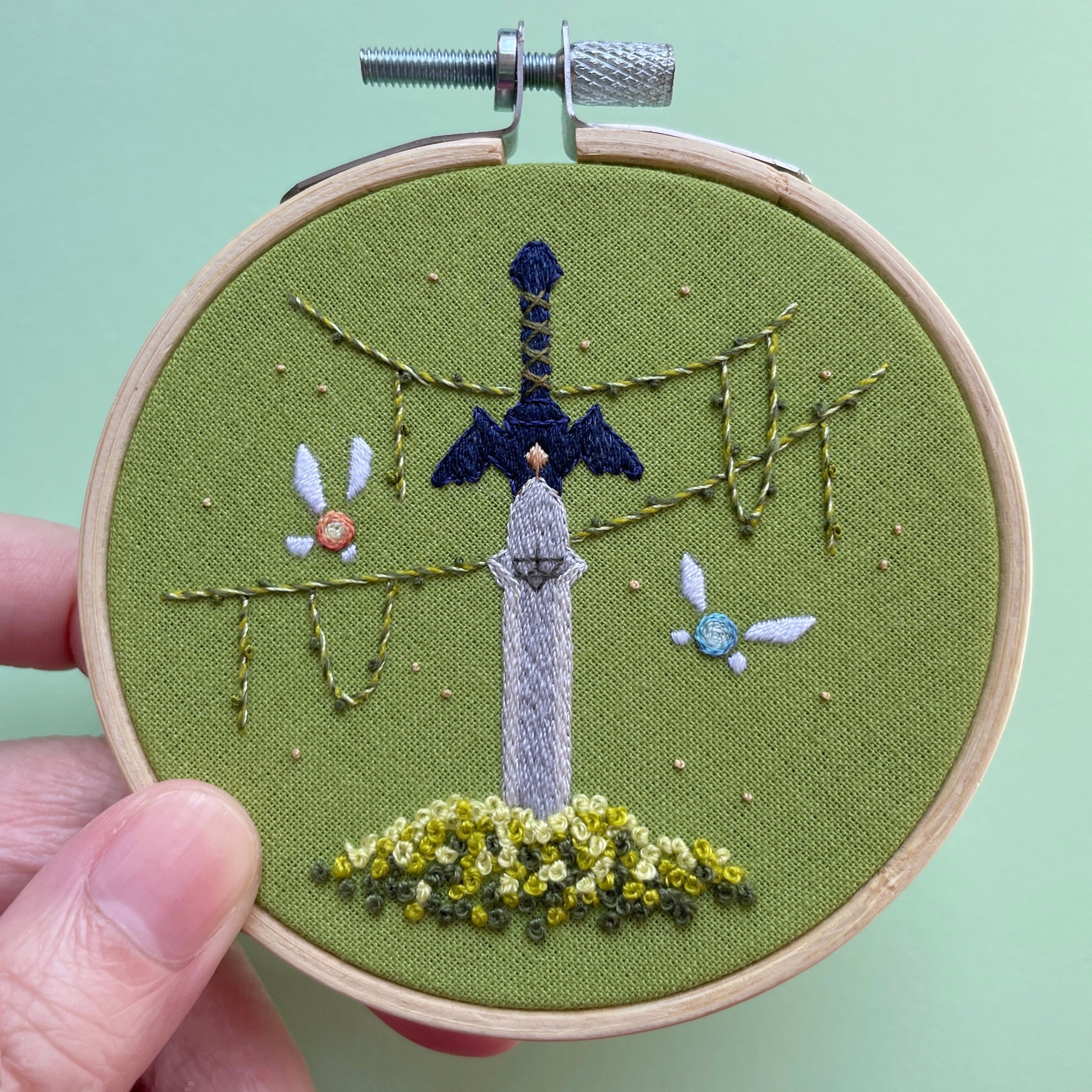 Hand Embroidered Hoop 