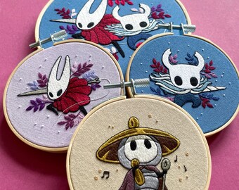 Collection Hollow Knight brodée à la main