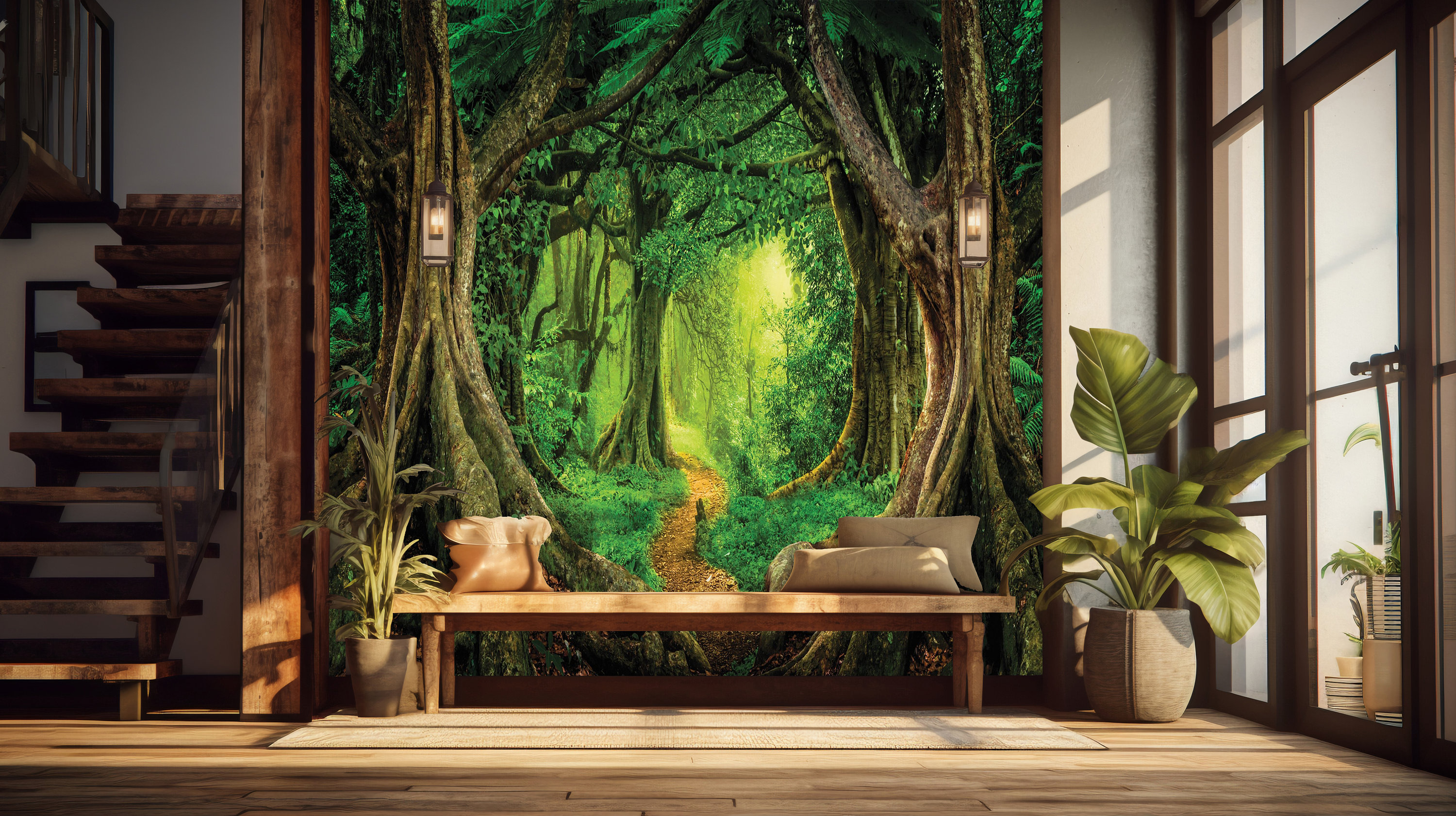 3D Forest Wallpaper Peel and Stick Mural Nature Home Decor - Etsy