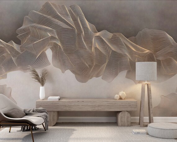 3d Living Room Marble Wall Modern Waterproof Wallpaper Interior