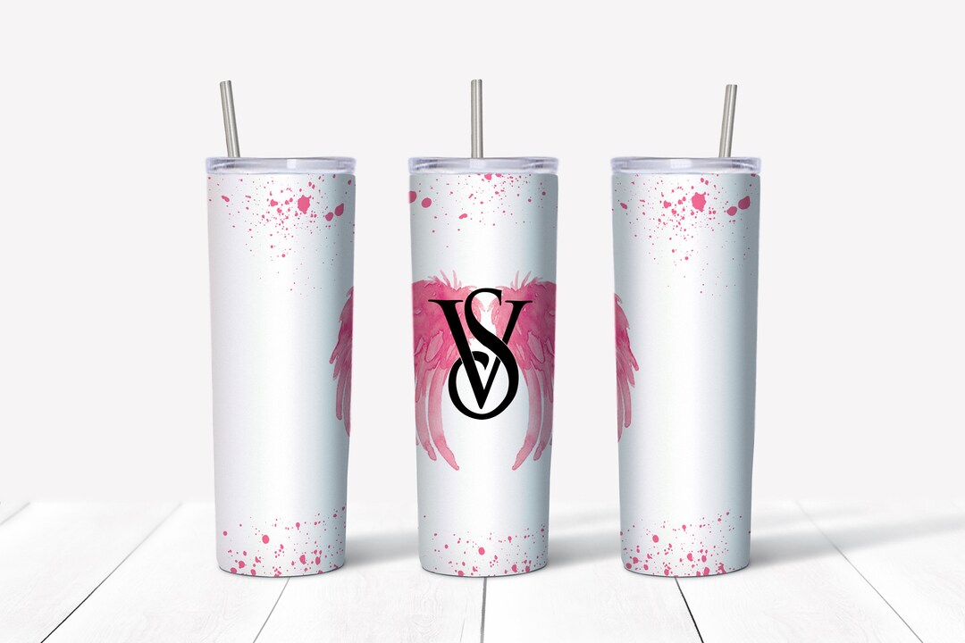20oz Victoria's Secret Inspired Tumbler, Victoria Secret, Girl Tumbler