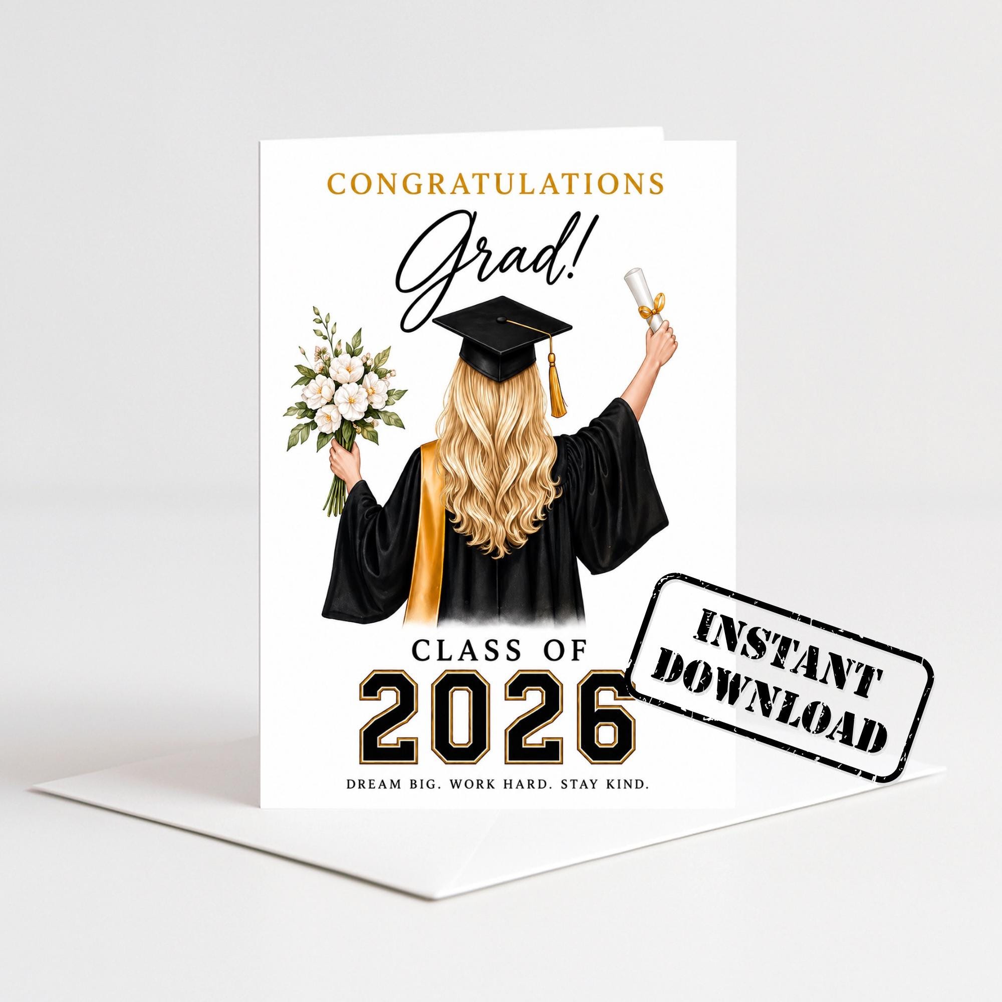 Class of 2026 Graduation Card | Congratulations Grad | Printable ...