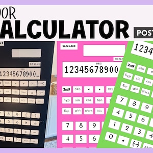 Classroom Door Calculator | Classroom Decor | Math Posters | PDF