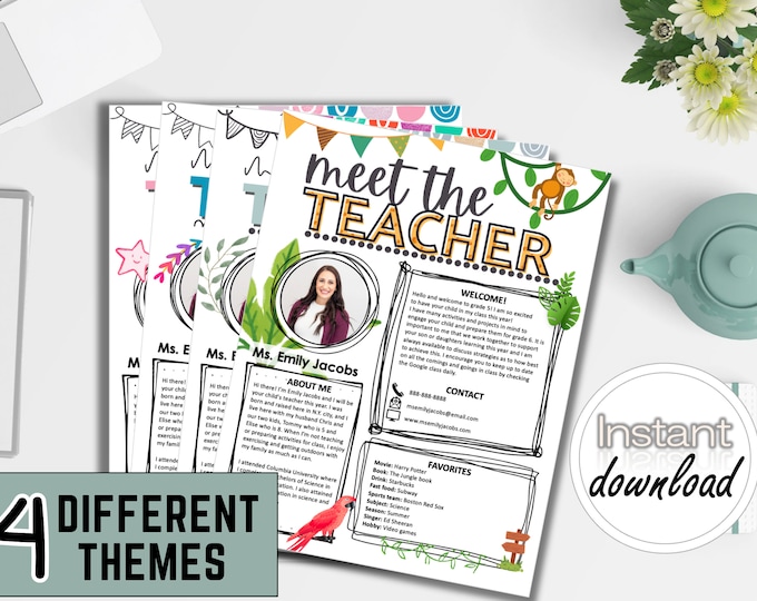 Meet the Teacher EDITABLE Template, Back to School Welcome Letter ...
