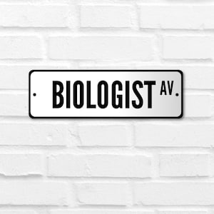 Biologist Street Sign: Classroom Decor Printable (PDF)