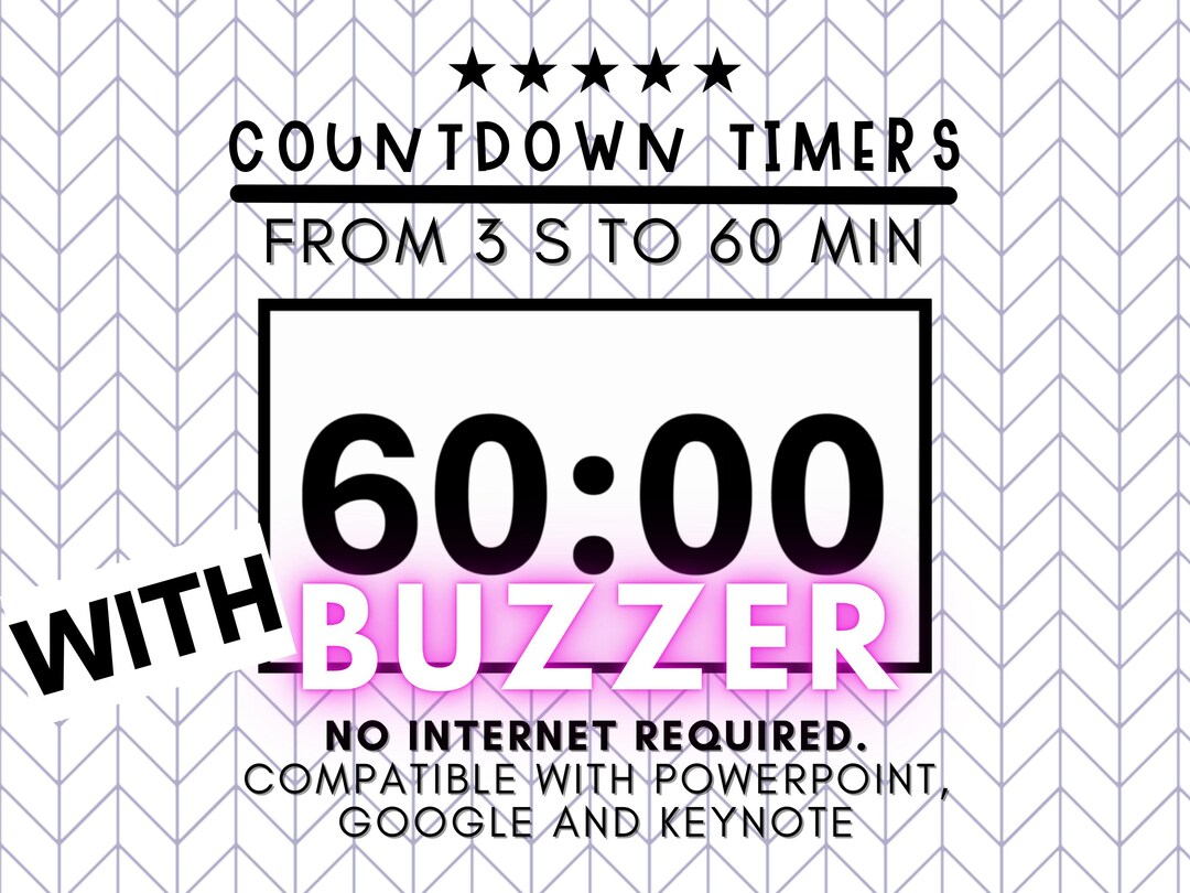 Video Countdown Timers (white) - Trivia Game Buzzer, for Powerpoint ...