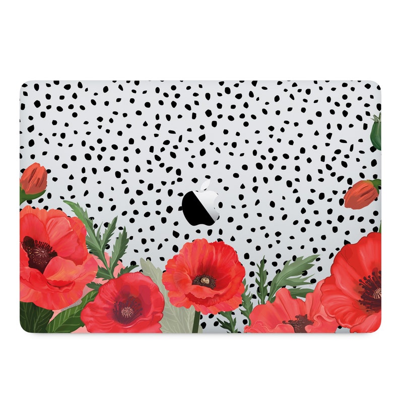 Poppy MacBook Skin Floral Skin MacBook Decal Girly Glamor MacBook Air 13 2020 inch MacBook Pro 15 2019 MacBook Air skin Flowers macbook skin