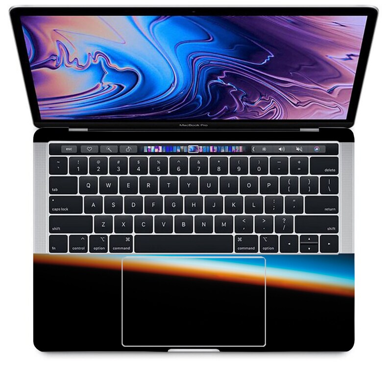 Black Macbook Skin Macbook Air 13 Inch M1 Skin Rainbow Etsy