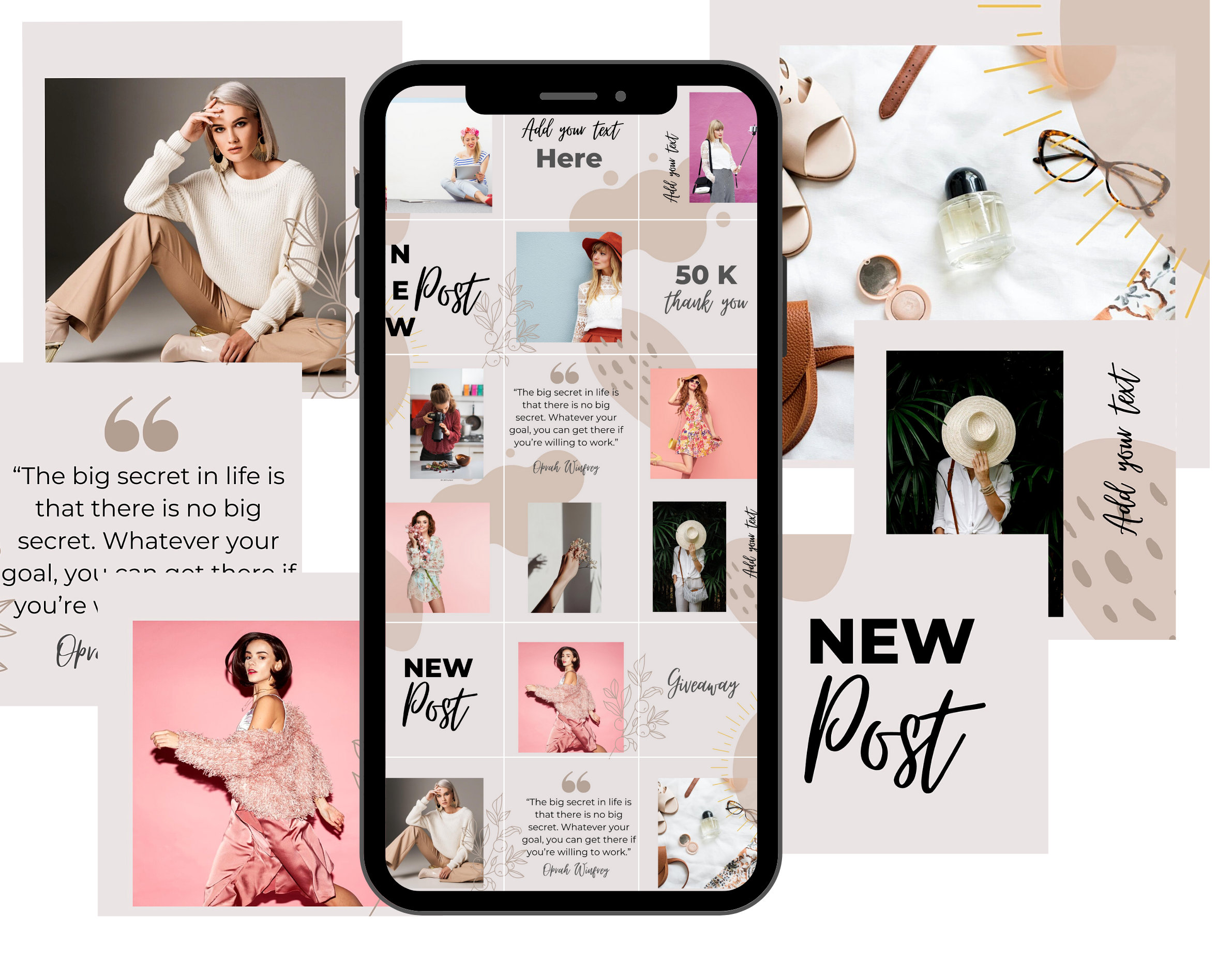 Instagram Bundle Canva Template | Instagram Puzzle Canva Template ...