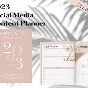 Content Planner | Growth Planner | Social Media  Marketing Guide | Social Media Planner | Business Planner | Printable Planner