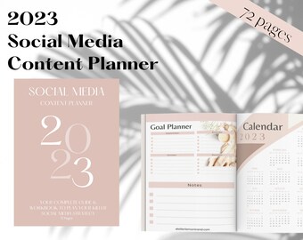 Content Planner | Growth Planner | Social Media  Marketing Guide | Social Media Planner | Business Planner | Printable Planner