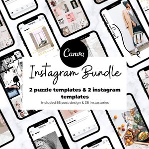 Instagram Bundle Canva template | Instagram puzzle Canva template  | Instagram bundle | Instagram post template | Instagram templates