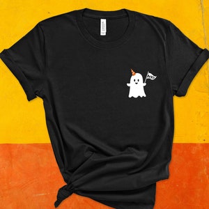 Boo Ghost Halloween Shirt - T-Shirt/Shirt/Top/Tee - Playful Cute Ghost - Halloween Costume Shirt - Teacher Halloween Shirt