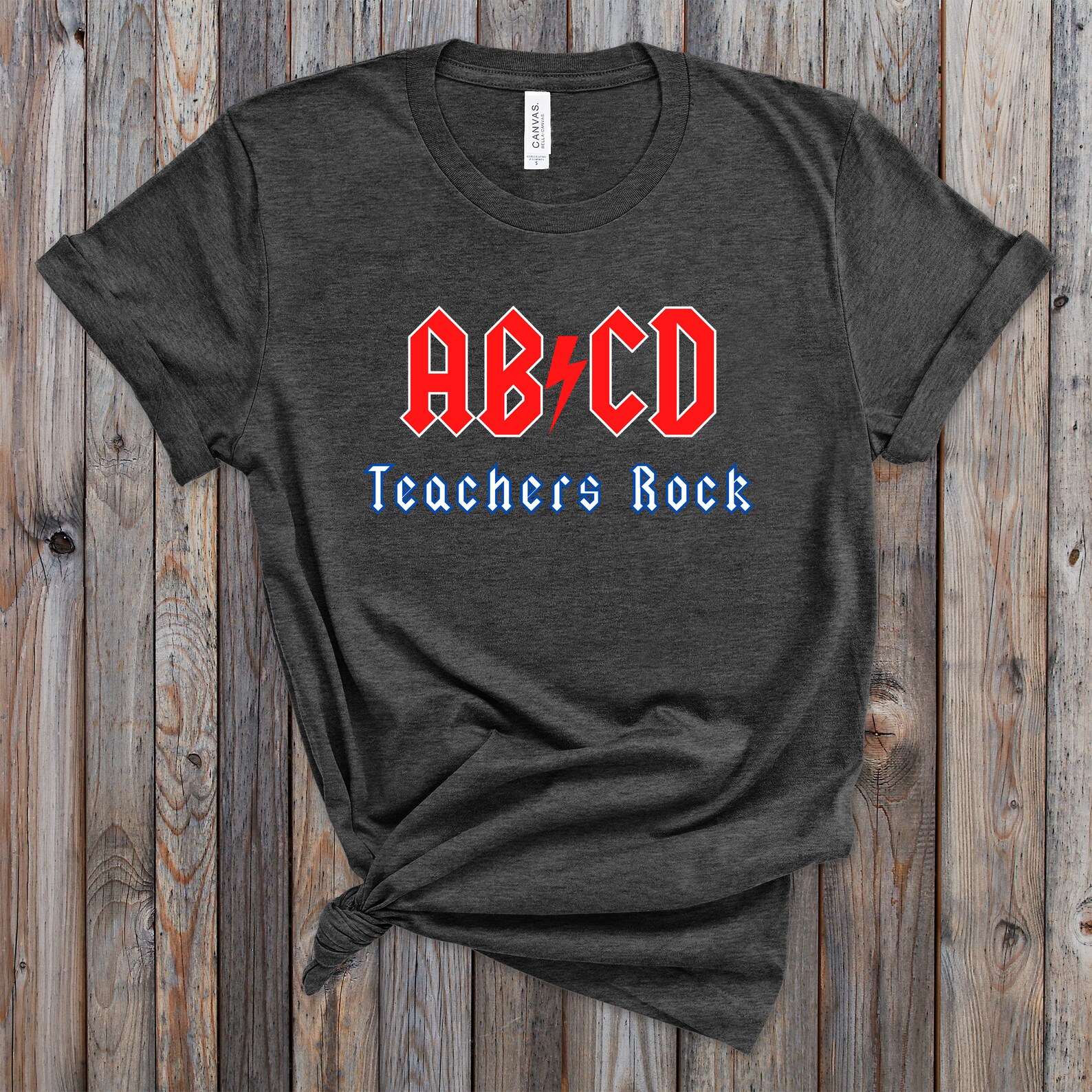 ABCD Teachers Rock - T-shirt/shirt/top/tee - Teacher Pride - Teacher ...
