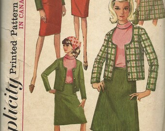Simplicity 6085 UNCUT Vintage Womens Dress Jacket Sewing Pattern