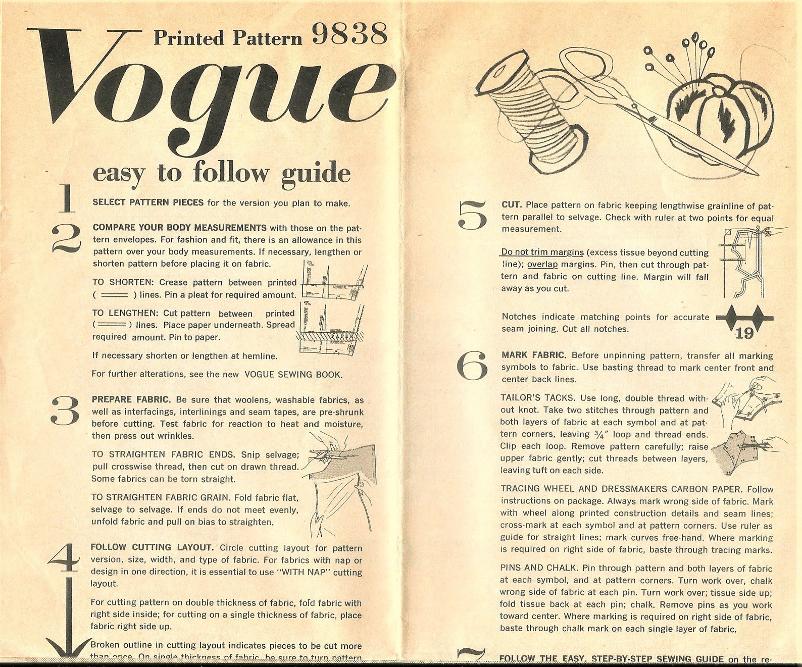 Vogue 9838 Vintage 1959 Sewing Pattern Womans Wiggle Dress - Etsy