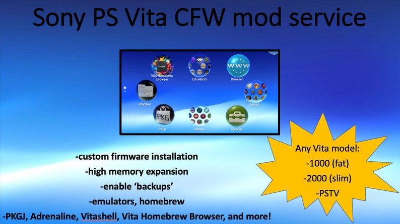 Sony Ps Vita Mail In Mod Service 128gb High Memory Mod Etsy Sony Ps Vita Mail In Mod Service 128gb High Memory Mod Etsy
