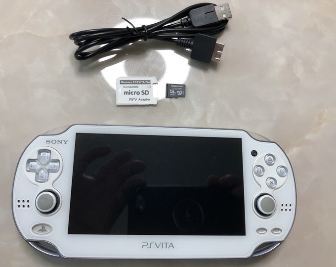PS Vita, White, CFW 3.60 Henkaku and Enso, OLED Screen, 128gb High