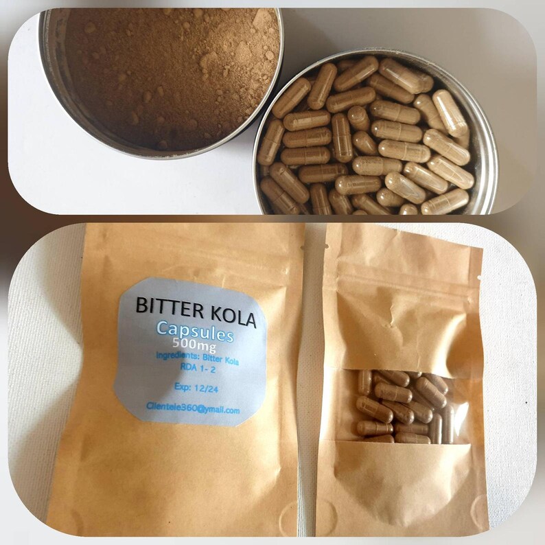 Bitter Kola Supplement 500mg 90 capsules Etsy