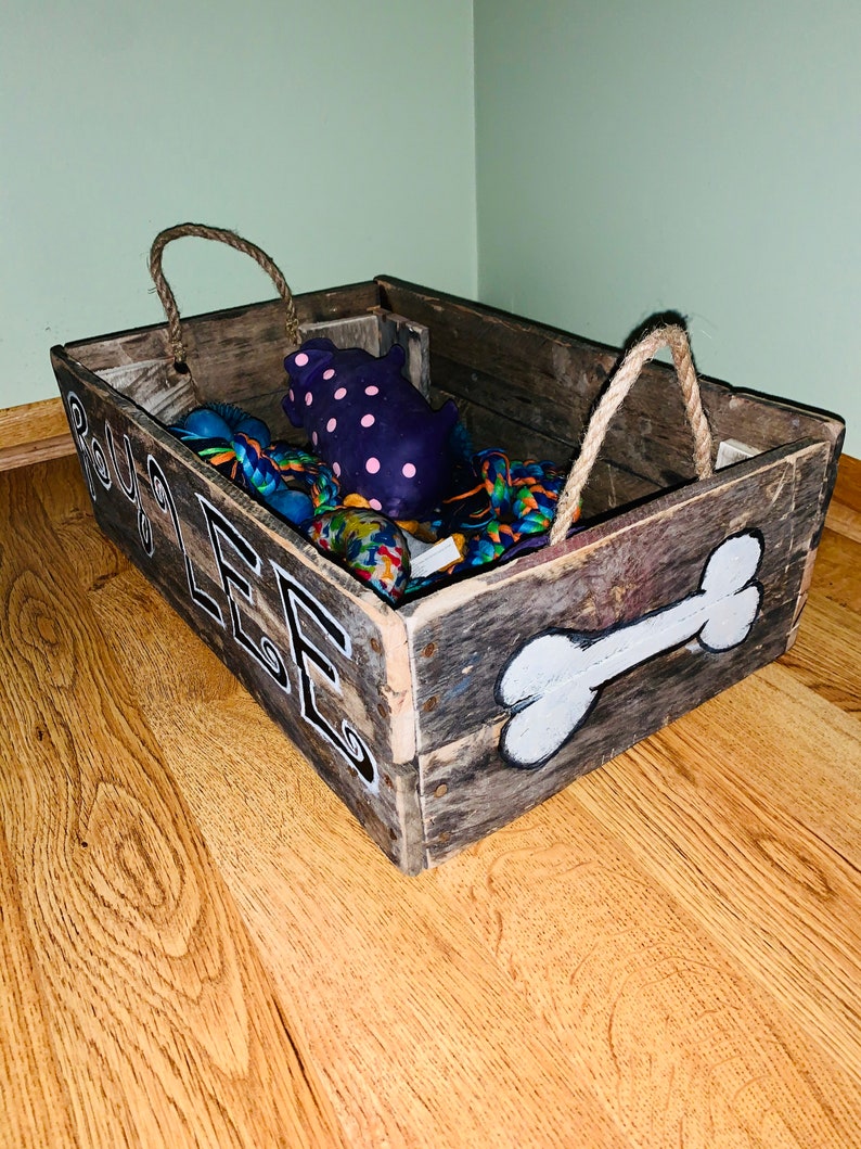 Handmade Dog/cat Toy Box Storage Etsy