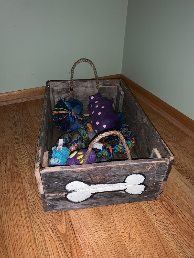 Handmade Dog/cat Toy Box Storage Etsy