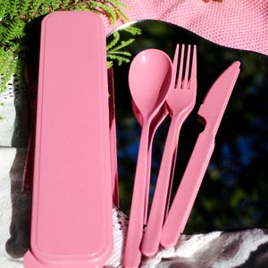 Travel Utensil Set, Portable Travel Utensil Set, Travel Sets, Eco-friendly gifts, Travel cutlery set, Camping Utensil, Reusable Cutlery Set