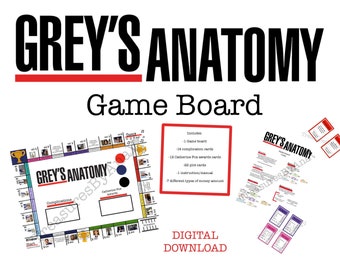 Grey’s anatomy inspired game board