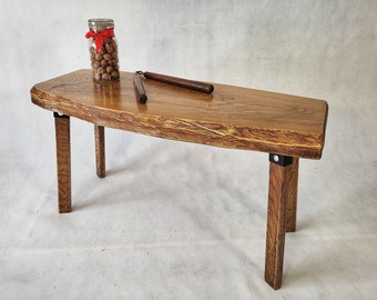 Coffee table, small oak table, table for the room, for the terrace, handicraft 105 x 45 x 58cm