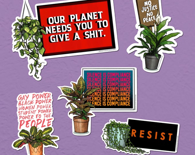 The Resistance Die Cut Sticker Pack (includes 5 Stickers!) - Etsy