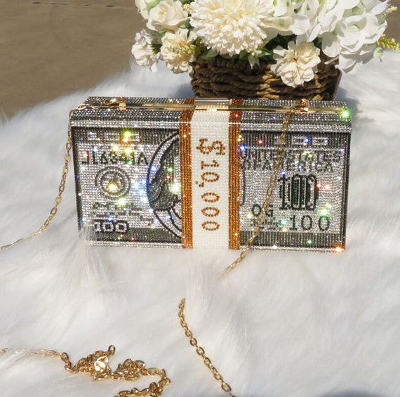 bedazzled money purse