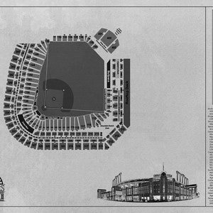 Coors Field Stadium - Baseball Fans - Blueprint Art Print White ...