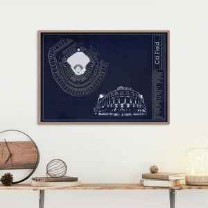 Poster Citi Field, Shea Stadium, New York Mets, Blueprint Art Print Navy, Vintage, Wall Art, Baseball Fans, Gift, PRINTABLE DIGITAL Download