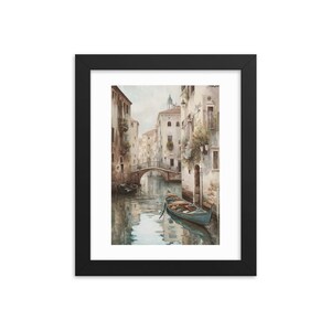 Grande Tapisserie Murale Italienne : Pont Du Grand Canal De Venise, Paysage Art Déco