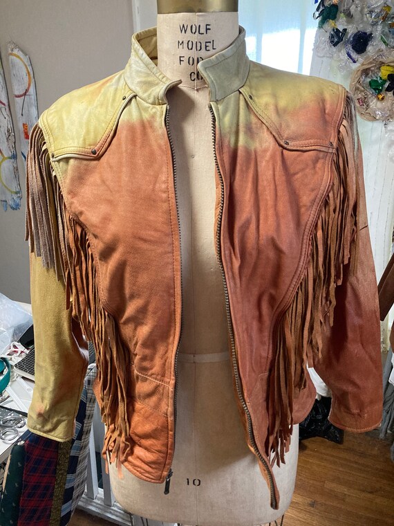 Late 80s/Early 90s “Wilson’s” Fringed Leather Jac… - image 1