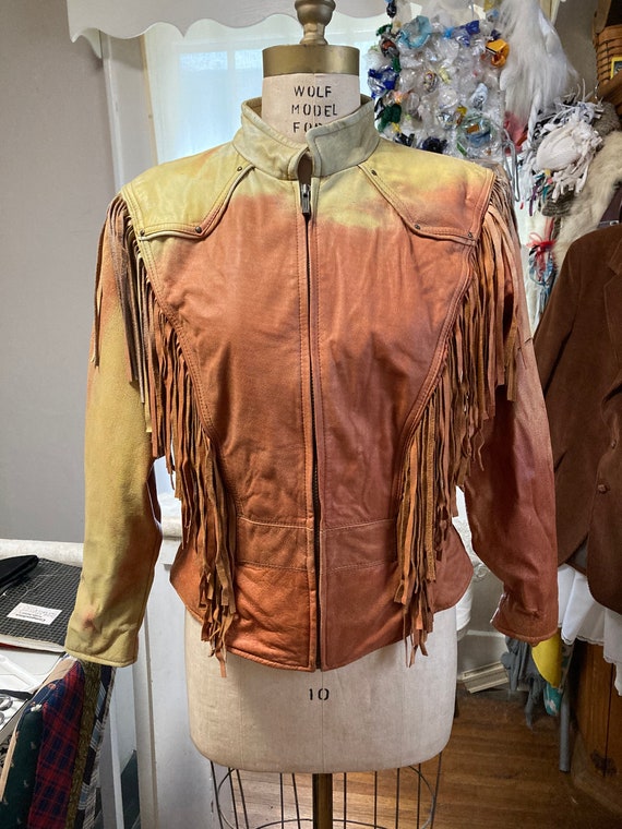 Late 80s/Early 90s “Wilson’s” Fringed Leather Jac… - image 2