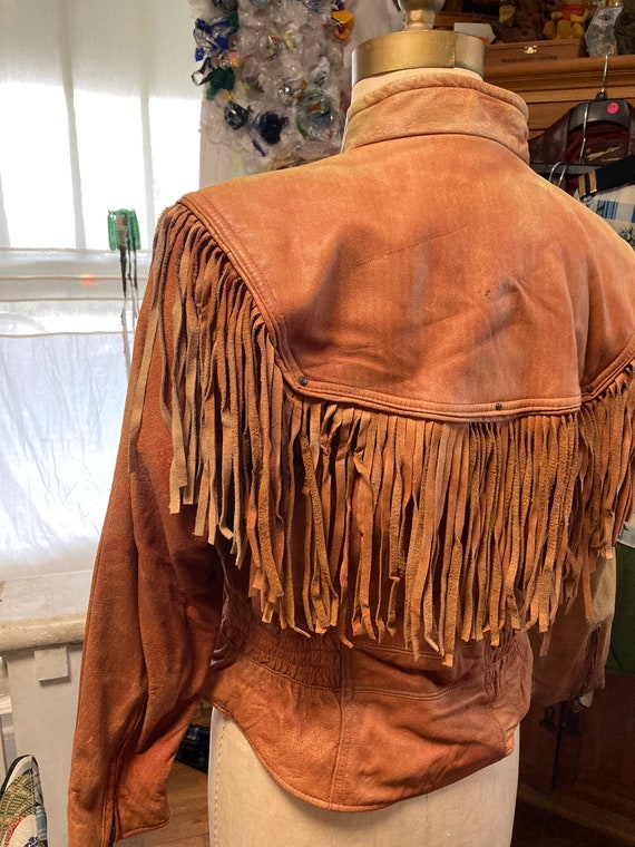 Late 80s/Early 90s “Wilson’s” Fringed Leather Jac… - image 6