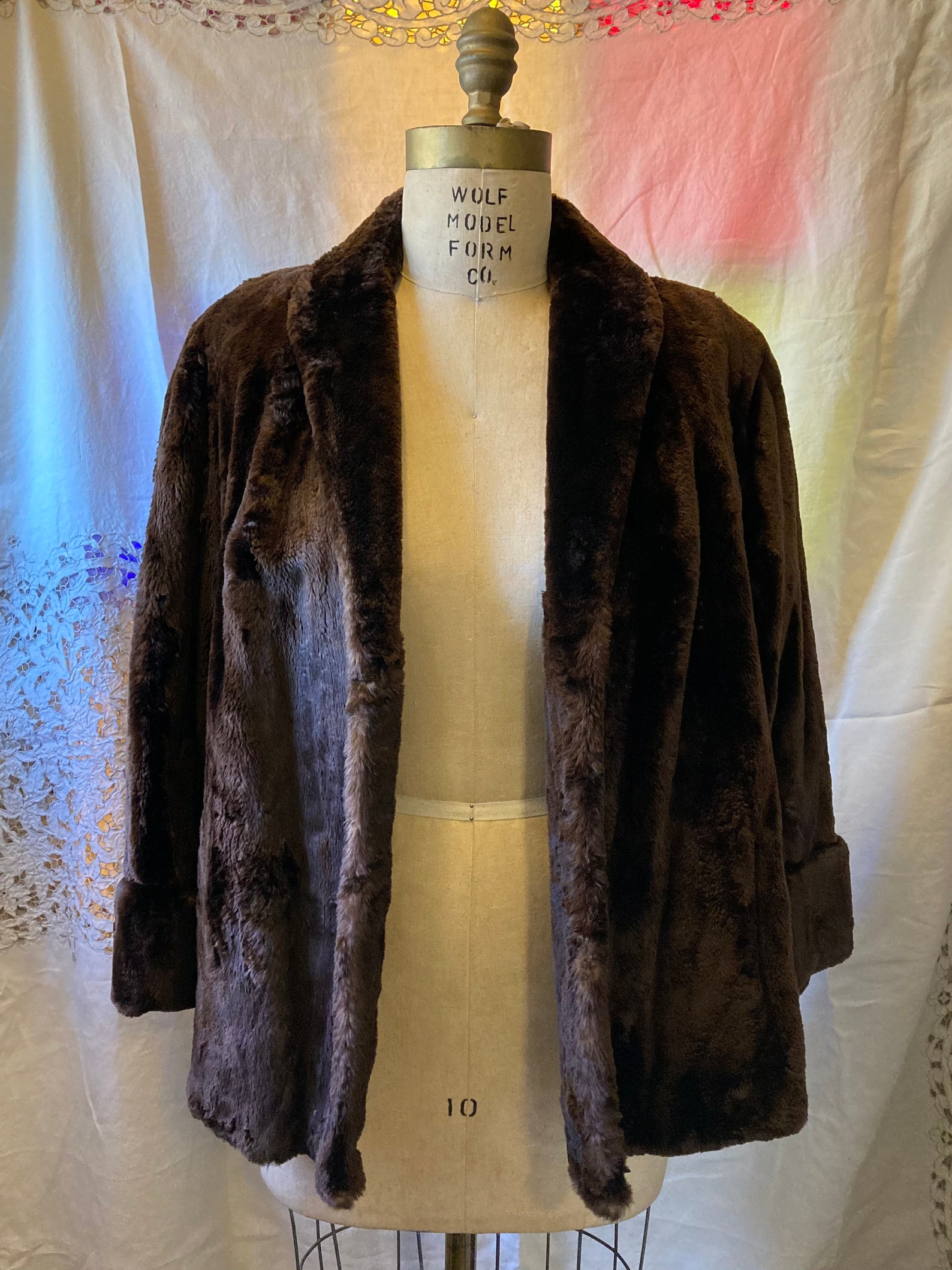 Vintage New Zealand Possum Fur Coat M/L Keystone & Bricker | Etsy